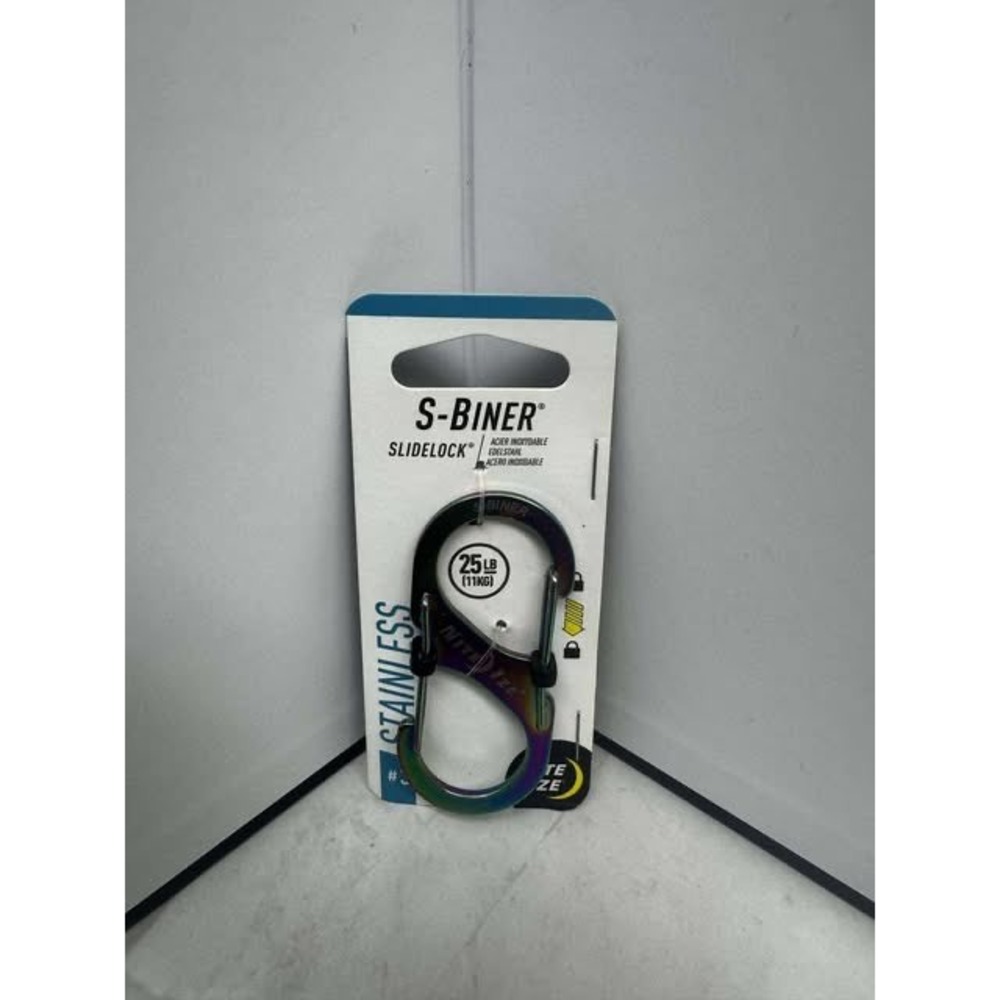 Nite Ize S Biner Slide Lock Carabiner Rainbow Stainless Steel‎